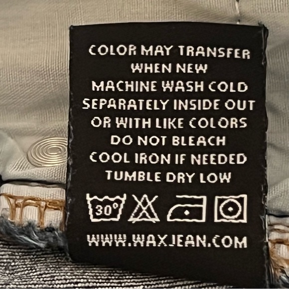 Wax Jean Shorts Size-M 26 Waist Dark Wash - Picture 4 of 5